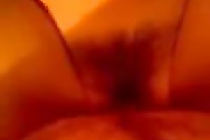 Creampie after missionary style sex for my thick Indonesian white wife