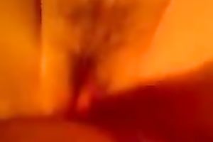 Creampie after missionary style sex for my thick Indonesian white wife