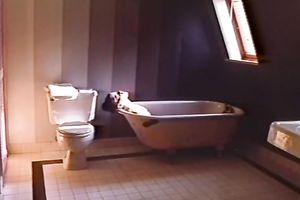 Boobalicious playgirl loved play with her wet love tunnel during the time that taking washroom