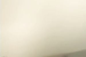 My ally helped skinny black haired GF of his to tape her solo show