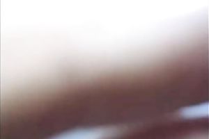 Showing off her small and hot meatballs and her twat