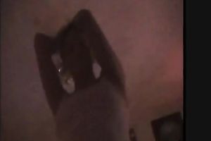 Kinky blond GF gives deepthroat oral job on night vision livecam