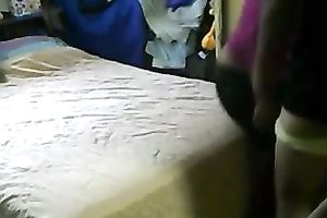 Dirty-minded black haired non-professional Hindy wifey gives a priceless HJ