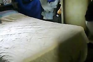 Dirty-minded black haired non-professional Hindy wifey gives a priceless HJ