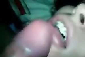 Cock lust Romanian party wench blows my large hard prick with fun