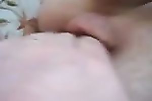 Going closer to the puffy slit of my dirty slut wife as this babe groans