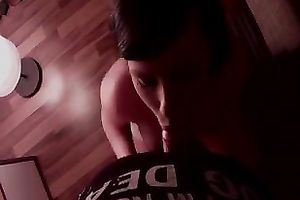 Torrid dark haired perverted slutty wife is fond of sucking lengthy 10-Pounder of mine