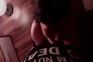 Torrid dark haired perverted slutty wife is fond of sucking lengthy 10-Pounder of mine