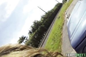 Wonderful dark brown sexy sweetheart would love to be fucked outdoors