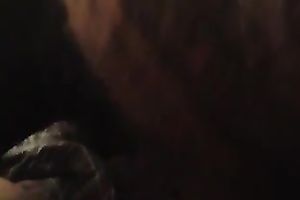 Fugly as fuck BBW doxy sucks large dark 10-Pounder in non-professional porn movie scene