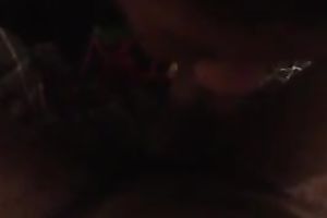 Fugly as fuck BBW doxy sucks large dark 10-Pounder in non-professional porn movie scene