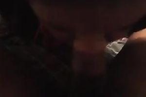 Fugly as fuck BBW doxy sucks large dark 10-Pounder in non-professional porn movie scene