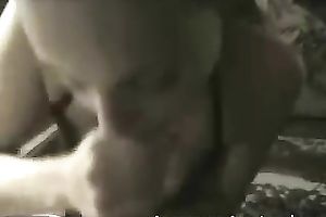 Frantic fellatio and cook jerking by my perverted cum longing slut