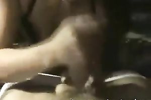 Frantic fellatio and cook jerking by my perverted cum longing slut