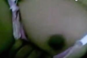 Happy dude playing with his cute Indian authentic girlfriend