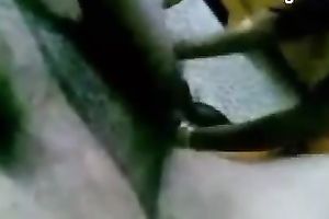 Happy dude playing with his cute Indian authentic girlfriend