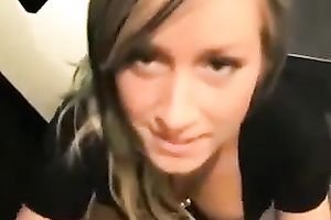 Alluring non-professional blond nympho want to engulf my beefy sloppy 10-Pounder