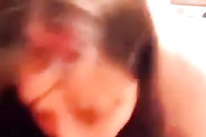 Dark haired nice-looking sweetheart of mine can't live without engulfing my meaty large rod