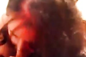 Dark haired nice-looking sweetheart of mine can't live without engulfing my meaty large rod