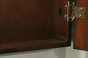 Busty and precious white honey widens her legs on the chair