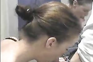 Natural girlfriend of my buddy finds it amazing to engulf his delightsome large 10-Pounder