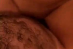 Freshly bald pussy receive reamed hard by her ally