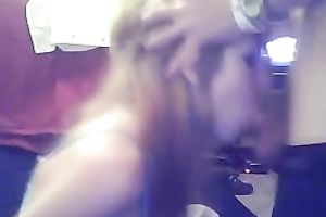 Red haired pallid coed amateur wife did a great work on my buddy's strong pecker