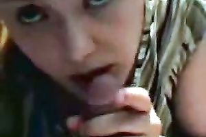 Horny golden-haired harlot gave me the most good oral of my life