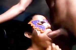 Masked delightsome nympho of my ally knows a flawless BJ technique