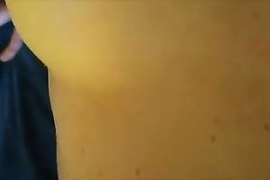 I push my gf's slit and load my cum on her boobies