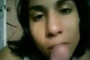 Big boobed college girlfriend sucks my large white weenie dry