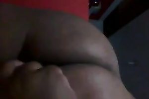 Lewd Brazilian dilettante housewife flashed her charming large rack close-up