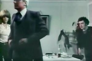 Two lustful mans group sex svelte bitch at the backseat