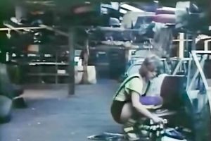 Two lustful mans group sex svelte bitch at the backseat