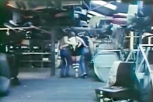 Two lustful mans group sex svelte bitch at the backseat