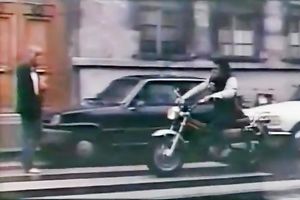 Two lustful mans group sex svelte bitch at the backseat