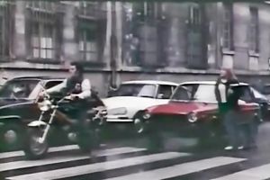 Two lustful mans group sex svelte bitch at the backseat