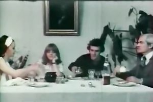 Two lustful mans group sex svelte bitch at the backseat