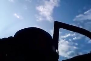 Four eyed swarthy sweetheart doesn't mind engulfing a weenie in public