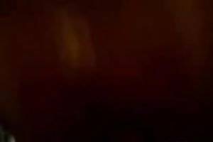 Homemade POV episode of my dark brown hussy engulfing my lengthy jock