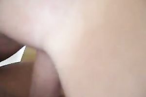 POV homemade movie scene of my Greek ally getting her slit creampied