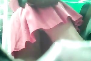 This sweetheart with great gazoo has no idea I am spying on her