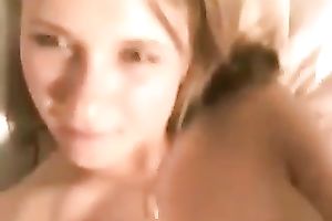 Awesome light haired sweetie with natural scoops was screwed missionary