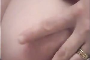 Boobalicious mom serves her large natural wobblers for dinner