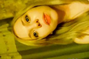 Adorable green eyed girlfriend diddles her curly cum-hole for me