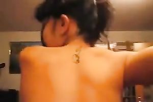 Wonderful Asian buxom dancer acted indeed cock hardening on cam