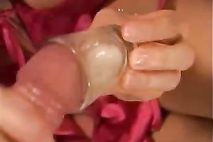 Flamboyant blond gf deepthroats my lengthy ramrod and takes cum discharged