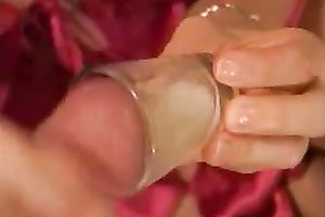 Flamboyant blond gf deepthroats my lengthy ramrod and takes cum discharged