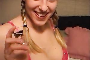 Flamboyant blond gf deepthroats my lengthy ramrod and takes cum discharged