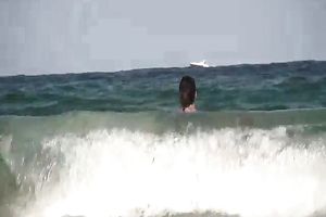 Stunning brunette hair juvenile non-professional honey looks like a model